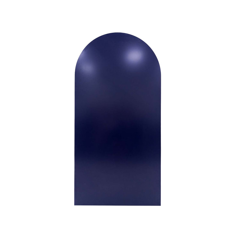 P-PZ106-MB 300cm high Type 6 midnight blue wall panel with full curve