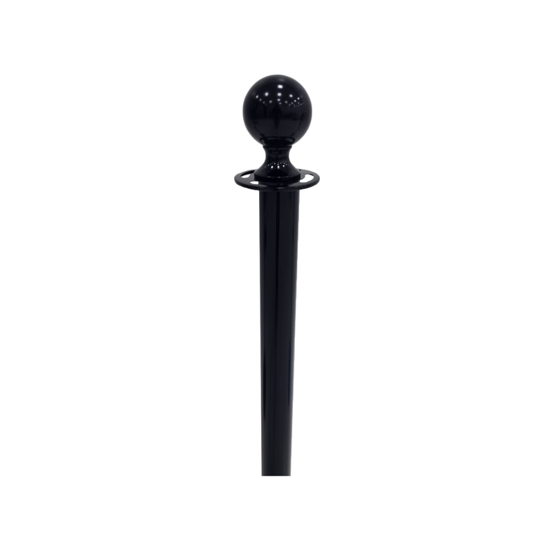 P-RP801-BL Black metal stanchion post (excluding rope)