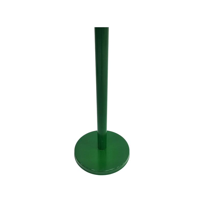 P-RP801-GR Green metal stanchion post (excluding rope)