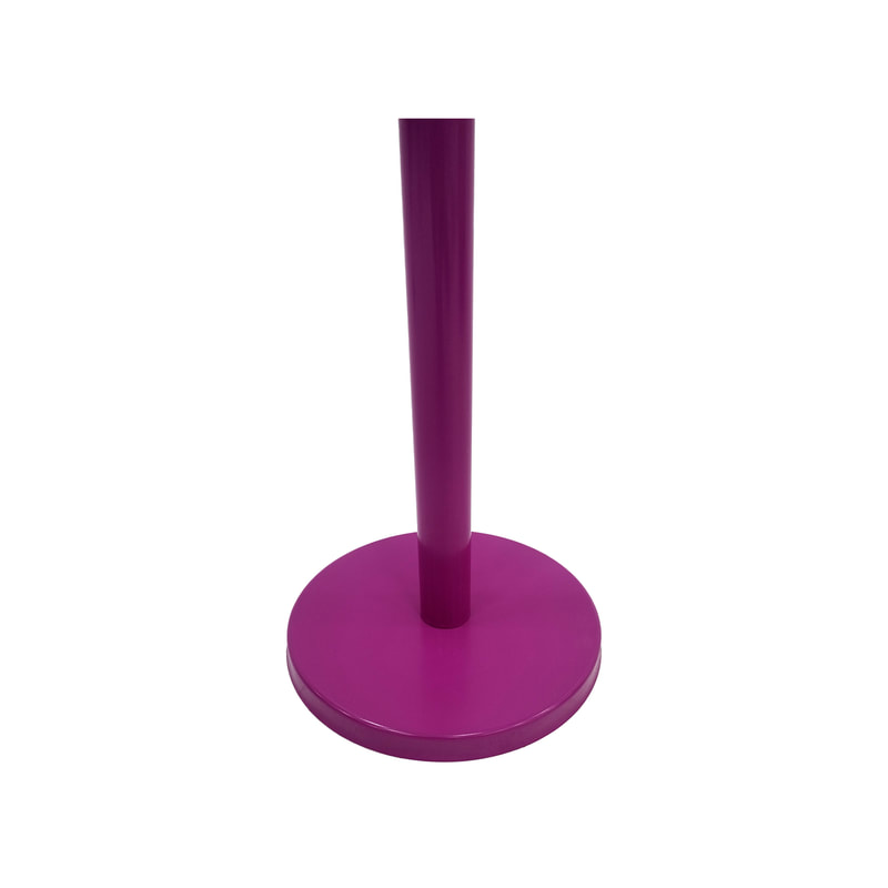 P-RP801-HP Hot pink metal stanchion post (excluding rope)