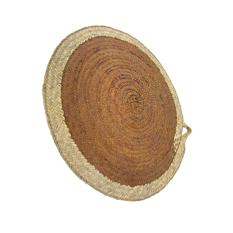 P-RU801-JT 86cm Omar round woven jute rug
