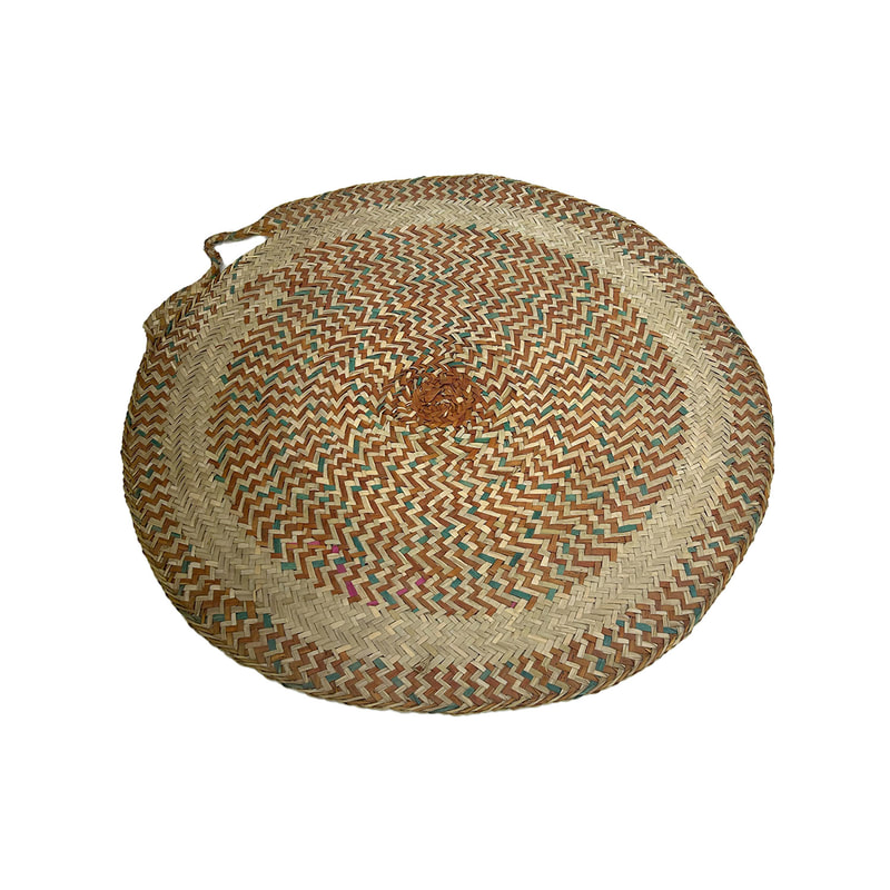 P-RU802-JT 94cm Abbas round woven jute rug