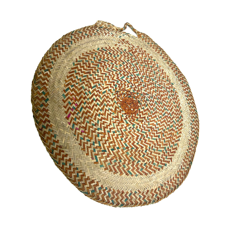 P-RU802-JT 94cm Abbas round woven jute rug