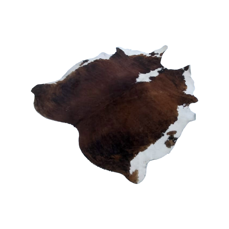 P-RU804-NT 200cm natural cow hide rug