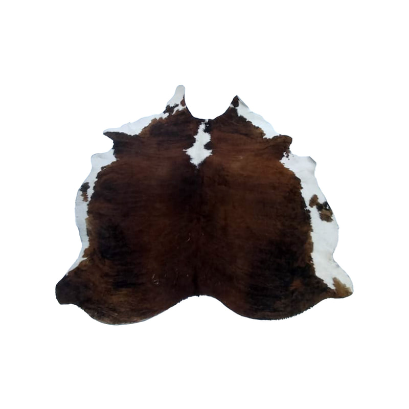 P-RU804-NT 200cm natural cow hide rug