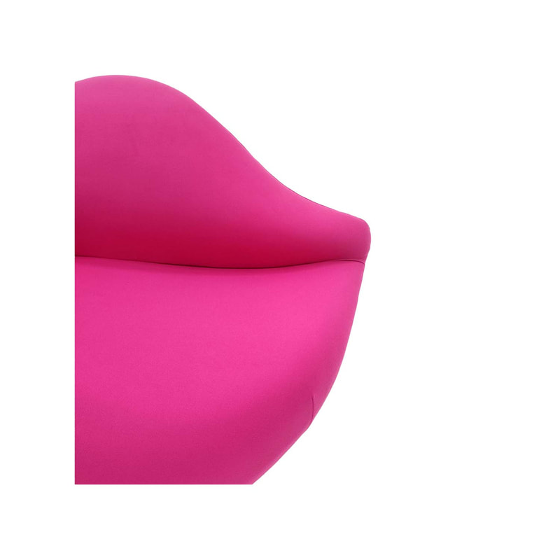 P-SF801-PI  Jessica lip sofa in pink  