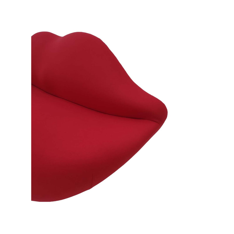 P-SF801-RE Jessica lip sofa in red