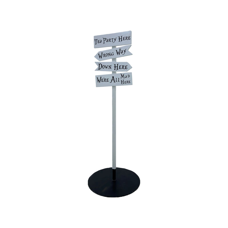P-SG803-BW Type 1 220cm Alice-themed multi-directional signage