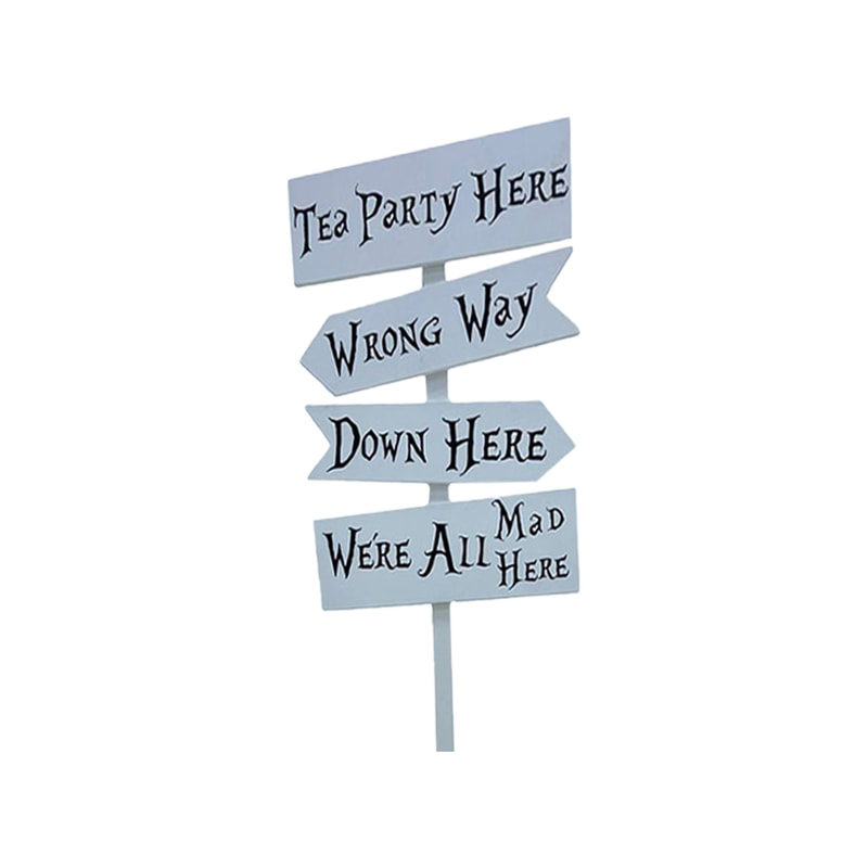 P-SG803-BW Type 1 220cm Alice-themed multi-directional signage