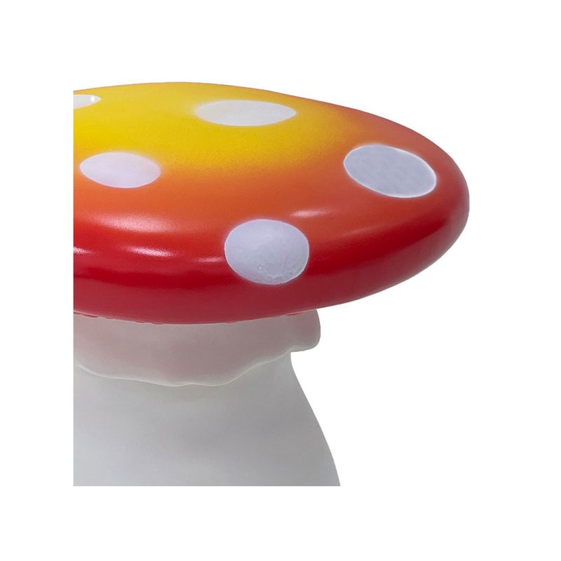 P-ST803-OR Toadstool seat painted in orange shades