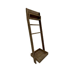 Montana Ladder Shelf - Natural Wood  ​P-SU804-NW