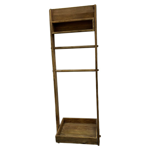 P-SU804-NW Montana natural wood ladder shelf