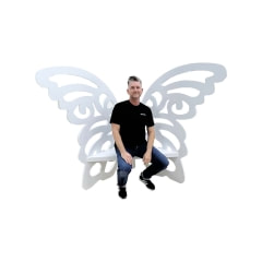 Butterfly Chair - White P-TH101-WH