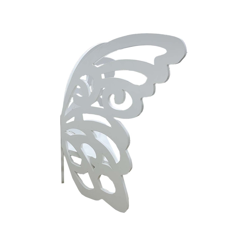 P-TH101-WH 160cm butterfly throne in white