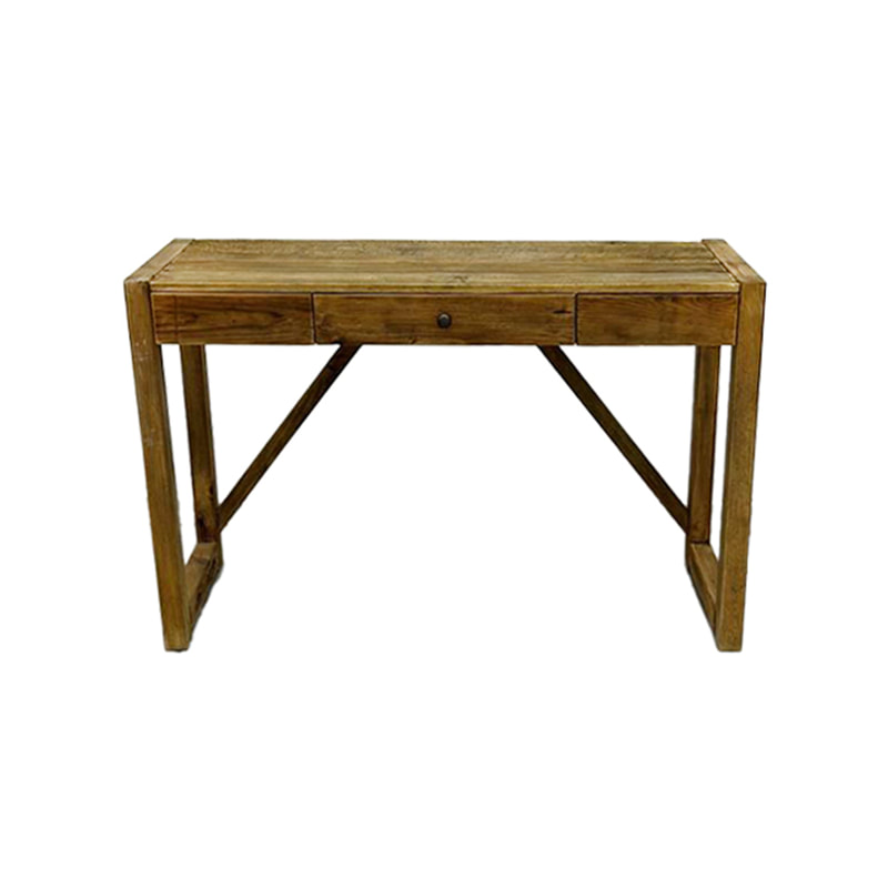 P-WR801-NW Montana natural wood writing desk