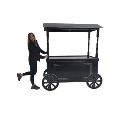 Market Cart - Black + Gold ​ ​P-MO101-BG
