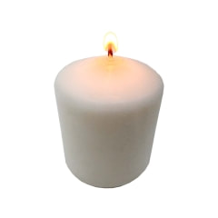Wax Candle - 8cm - White ​ ​P-LQ105-WH