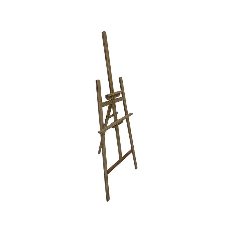 P-ES103-NW 84cm type 3 thin natural wooden easel
