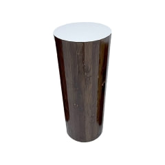 Pedestal - 100cm High - White + Wood ​P-PD102-WW