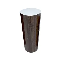 Pedestal - 100cm High - White + Wood ​P-PD102-WW