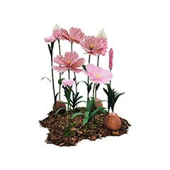 Giant Flowers - Pink + White ​P-FK873-PW