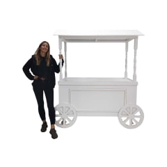 Market Cart - Type 1 - White + Gold  ​P-MO101-GW