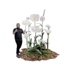 Giant Flowers - White ​P-FK881-WH