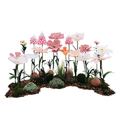 Giant Flowers - Pink + White ​P-FK870-PW