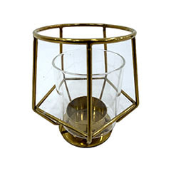 Ellie Candle Holder - 10cm - Gold  ​P-LC104-GD