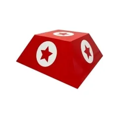 Circus Plinth - Type 3 - Red + White P-PN816-RW