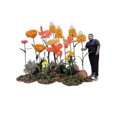 Giant Flowers - Orange ​P-FK840-OR