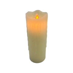 LED Candle - 20cm - Cream ​P-LQ109-CR