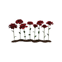 Giant Flowers - Red ​P-FK892-RE