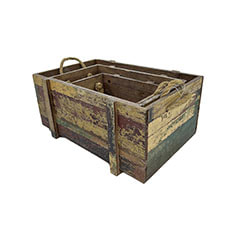 Crate Set - Natural Wood P-BA102-NW