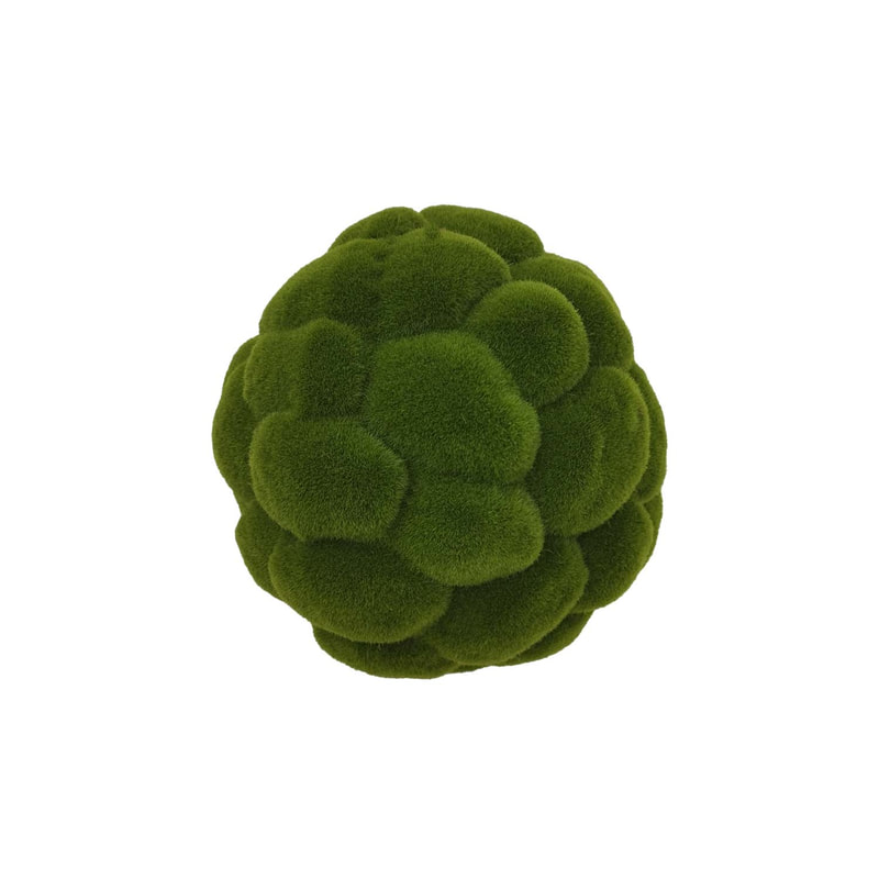 P-BM107-NL 25cm dia 'nearly natural' moss ball