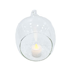Jude Hanging Candle Holder - 14cm - Glass P-LC112-CL