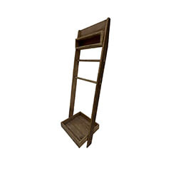 Montana Ladder Shelf - Natural Wood  ​P-SU804-NW
