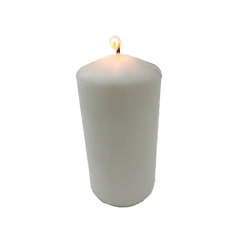 Wax Candle - 12cm - White ​ ​P-LQ104-WH