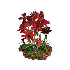 Giant Flowers - Red ​P-FK891-RE