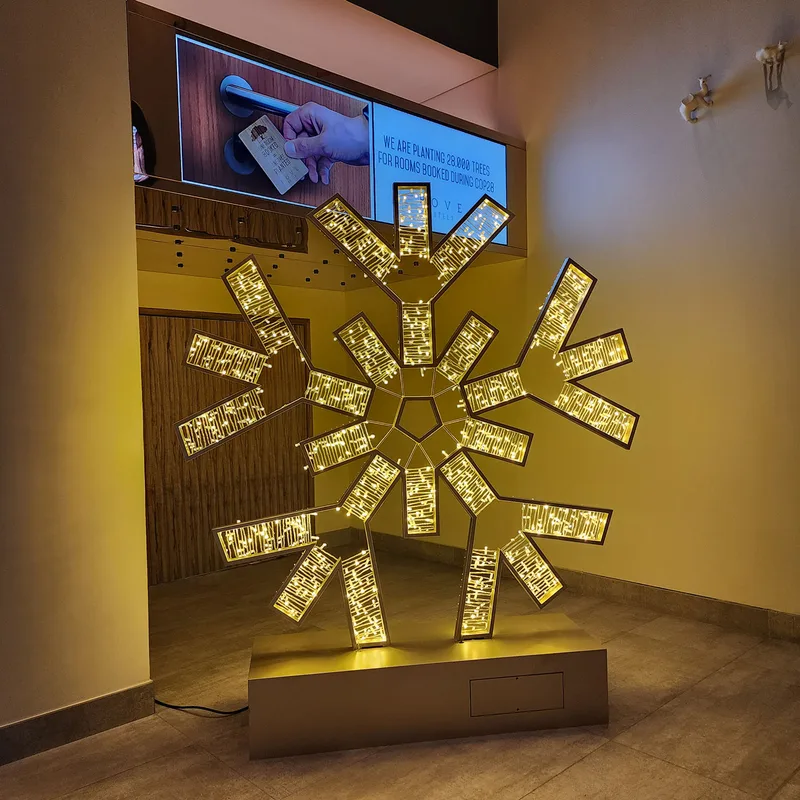 Evolution Prop Shop large-scale LED Christmas decorations supplied for Rove Hotels