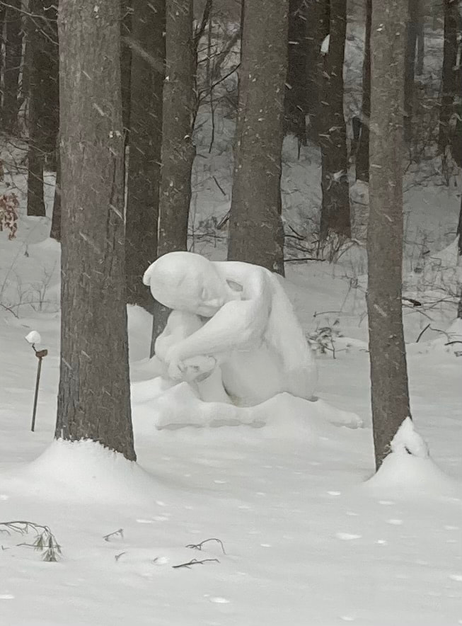 Bellini in the Woods
5’x8’x4’
Styrofoam, plaster covered
Price 10,000

