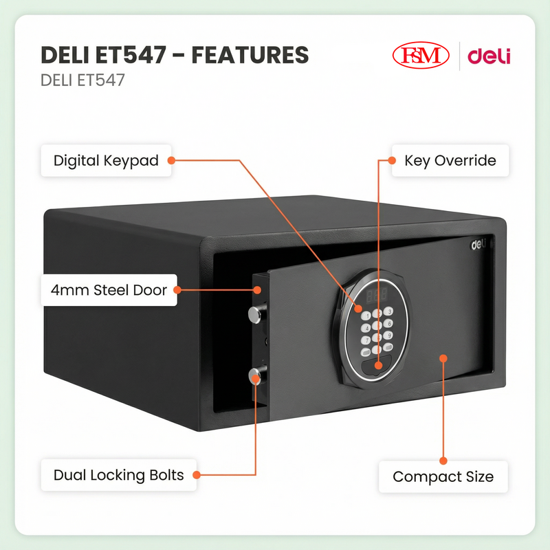 Deli ET547 Electronic Safe KL