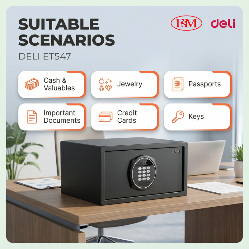 Deli ET547 Safe Box Supplier Malaysia