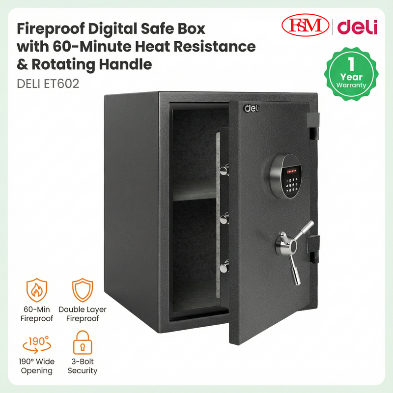 Deli ET602 Digital Safe Box Malaysia