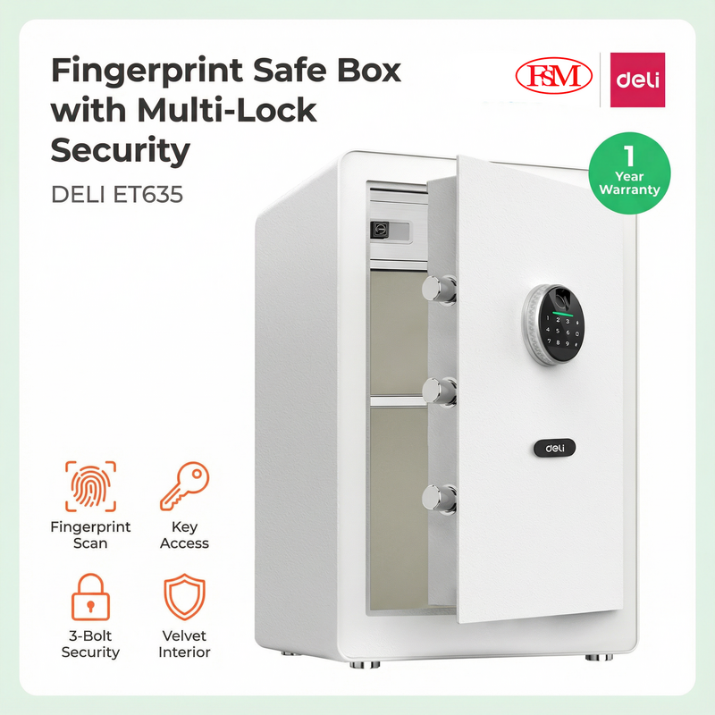 Deli ET635 Digital Safe Box Malaysia