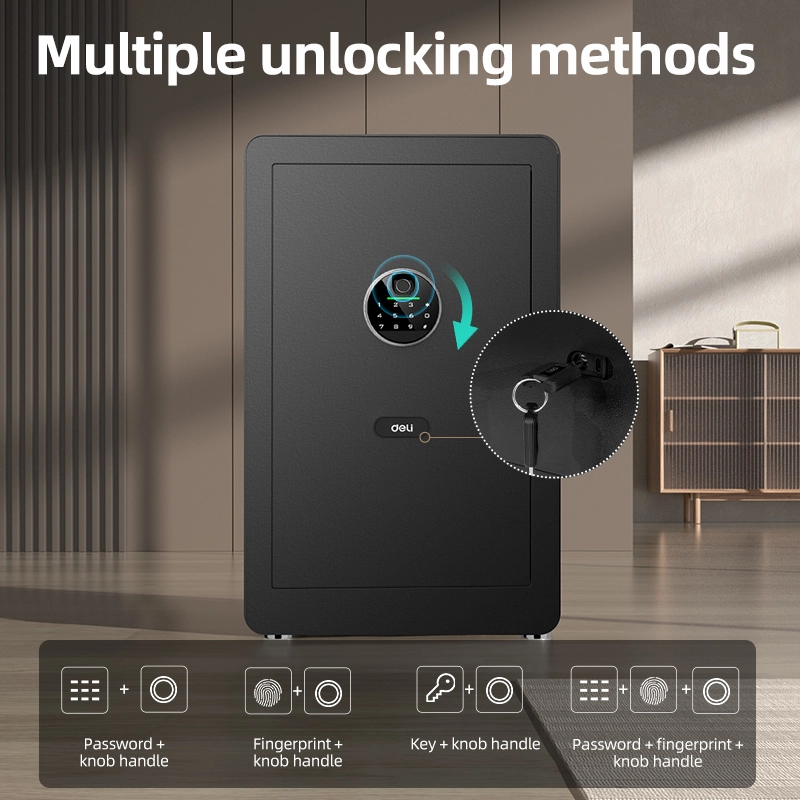 Safe Box with Fingerprint Lock Deli ET632 Safe
