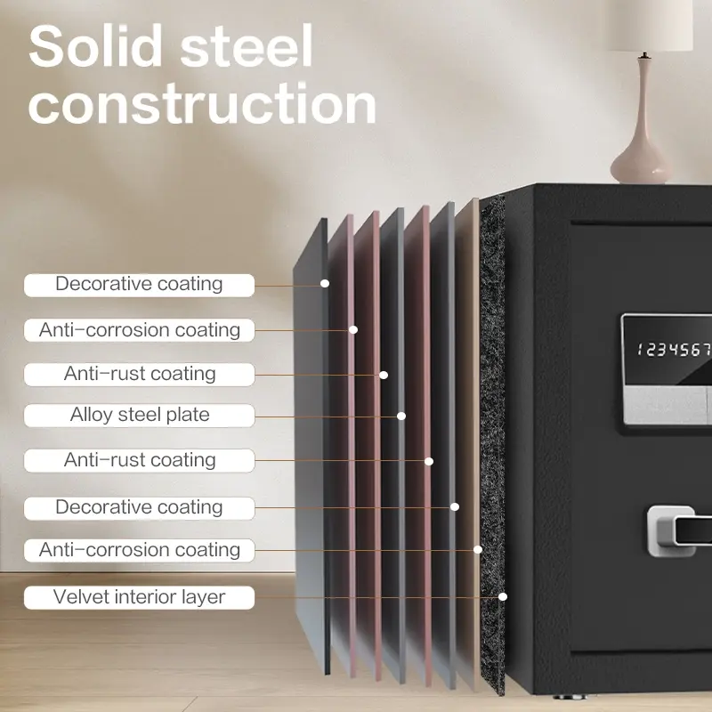 Large Safe Box for Office Deli ET623 Digital Safe Box