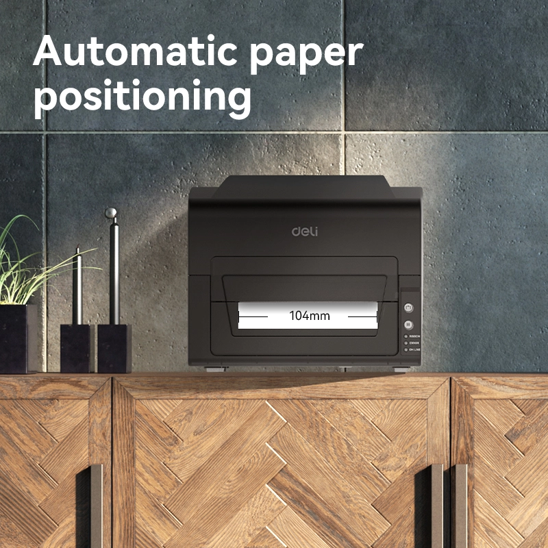 Restaurant counter using Deli ES351 thermal printer for clear receipt output