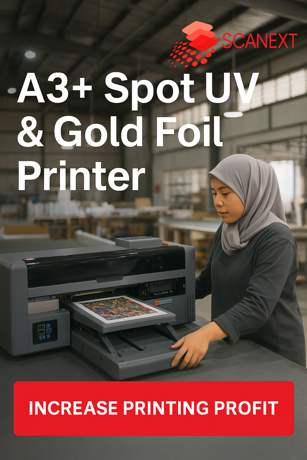 Spot UV Printer Scanext FM3348IB