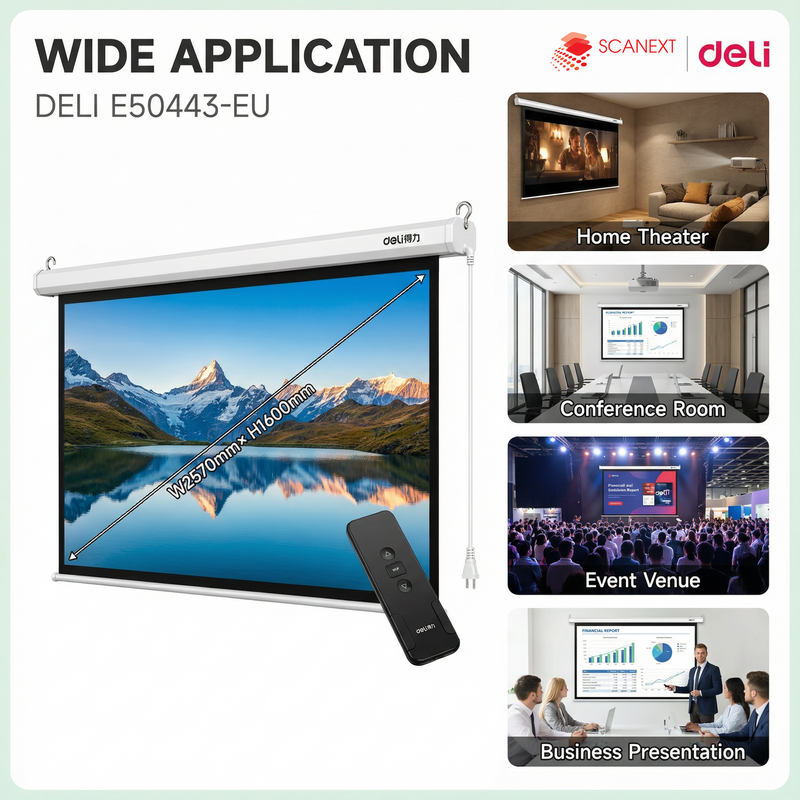 Professional office presentation using Deli E50443-EU projector in Kuala Lumpur